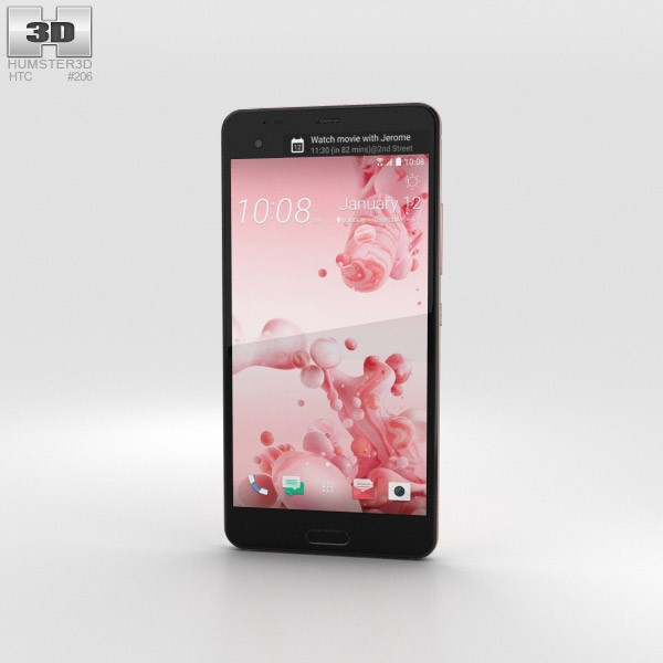 HTC U Ultra Cosmetic Pink 3D model