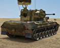Flakpanzer Gepard 1A2 3D 모델  back view