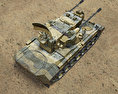 Flakpanzer Gepard 1A2 Modelo 3D vista superior