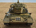 Flakpanzer Gepard 1A2 Modelo 3D vista frontal