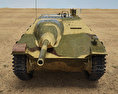 追獵者式坦克殲擊車 3D模型 正面图