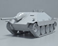 Jagdpanzer 38 Hetzer 3D модель clay render