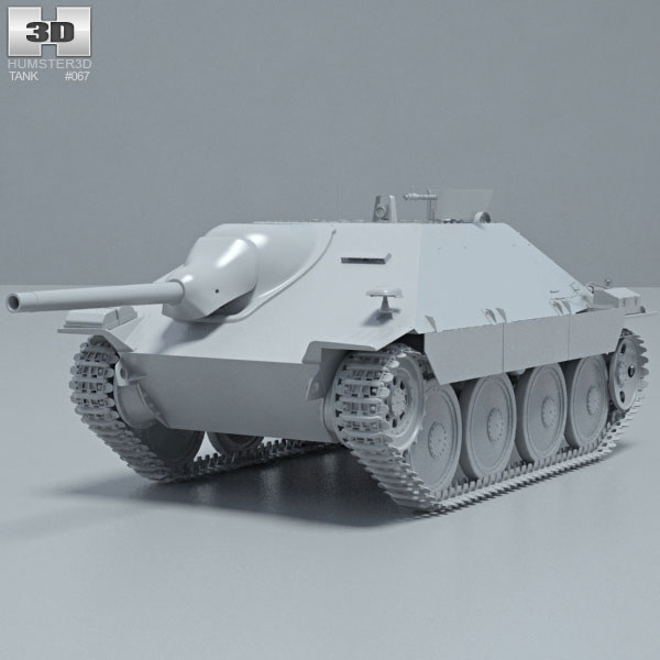 Jagdpanzer 38 Hetzer 3D model - Military on Hum3D