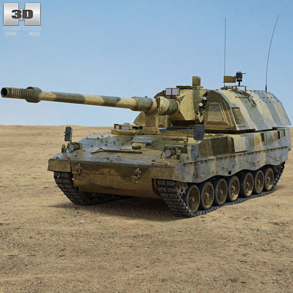 Panzerhaubitze 2000 3D model