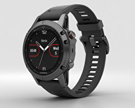 Garmin Fenix 5 Slate Gray with Black Band 3D model
