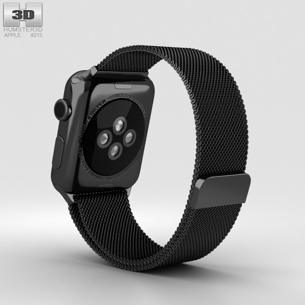 Apple Watch Series 2 42mm Space Black Stainless Steel Case Black ...