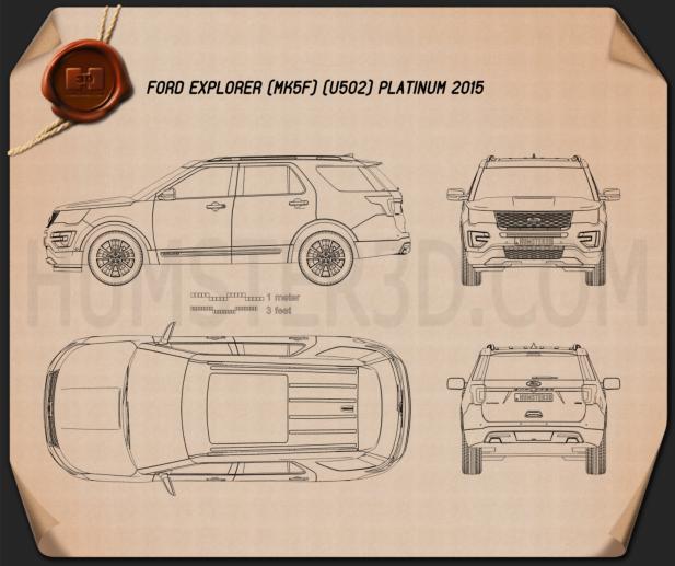 Ford Explorer (U502) Platinum 2015 Blueprint