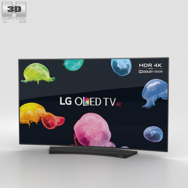 LG 55'' OLED TV  C6 OLED55С6V 3D model