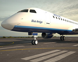 Embraer E190 Modello 3D