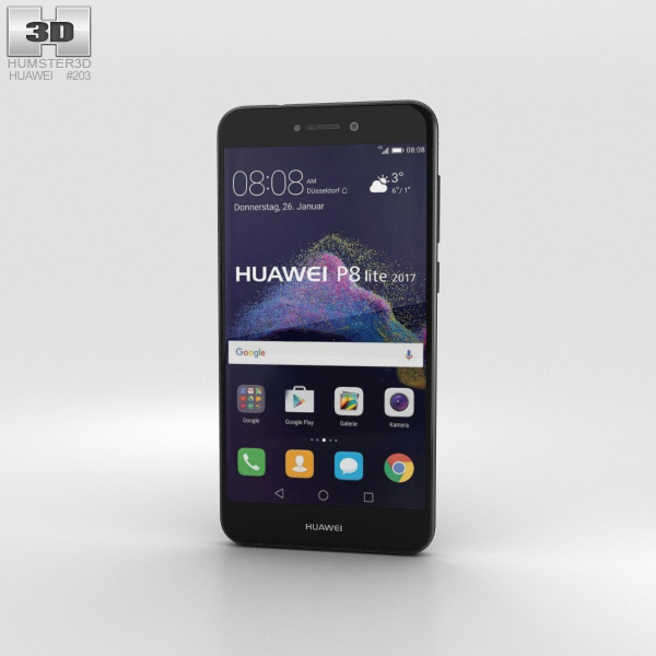 Huawei P8 Lite (2017) Black 3D model