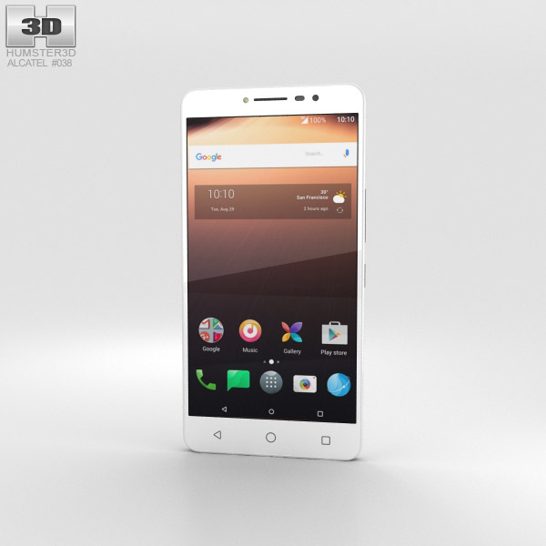 Alcatel A3 XL White 3D model