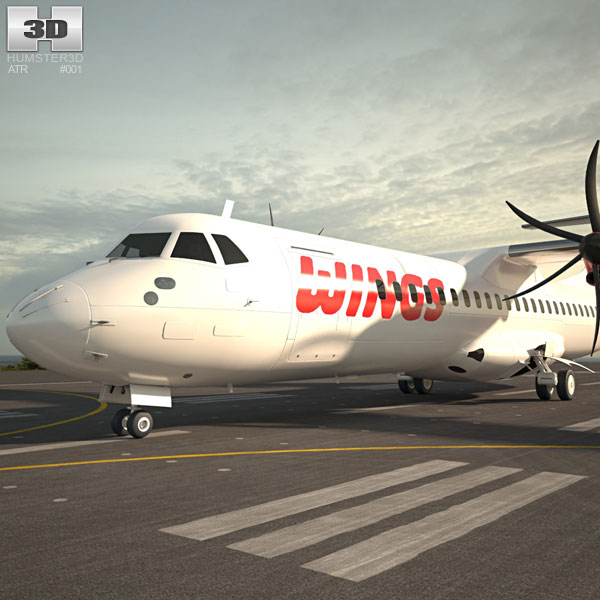 ATR 72 Modèle 3D