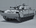 K21 KNIFV Infantry Fighting Vehicle 3d model wire render