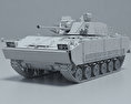 K21 KNIFV Infantry Fighting Vehicle 3d model clay render