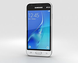 Samsung Galaxy J1 Nxt 白色的 3D模型
