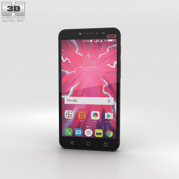 Alcatel Pixi 4 Plus Power Black 3D 모델 