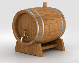 Barrel Beer 3D model