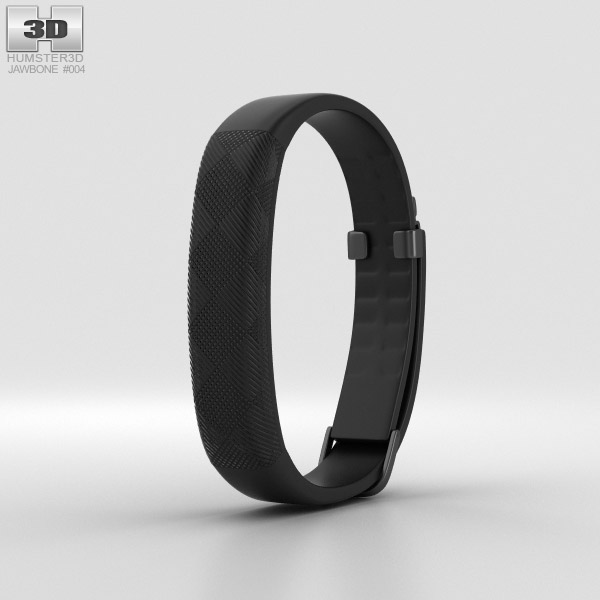 Jawbone UP2 Black Diamond Classic Flat Strap 3D model
