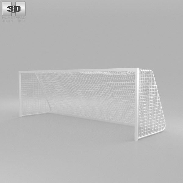 축구 목표 3D 모델 