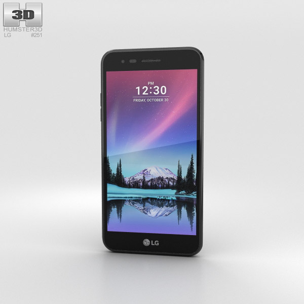 LG K4 (2017) 黒 3Dモデル