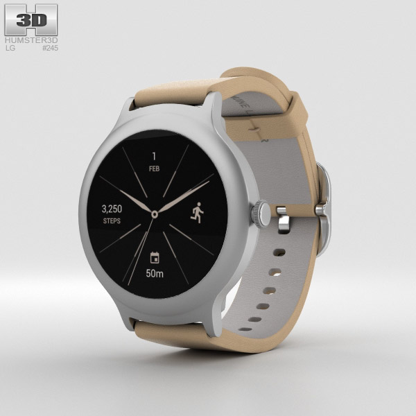 LG Watch Style Silver 3D model