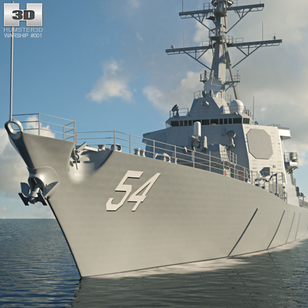 USS Arleigh Burke (DDG-51) 3D model - Ship on Hum3D