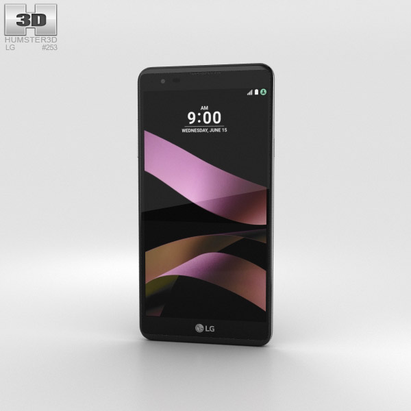 LG X Style Schwarz 3D-Modell