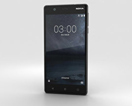Nokia 3 Matte Black 3D 모델 