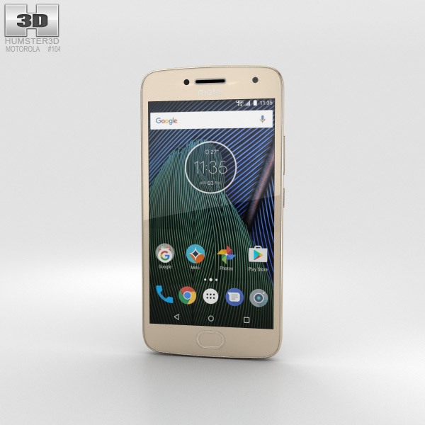 Motorola Moto G5 Plus Fine Gold Modelo 3D