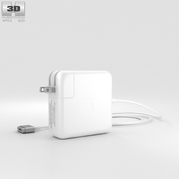 Apple 60W MagSafe 2 Power Adapter 3D model