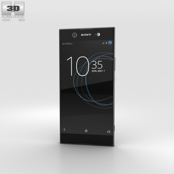 Sony Xperia XA1 Ultra Black 3D 모델 