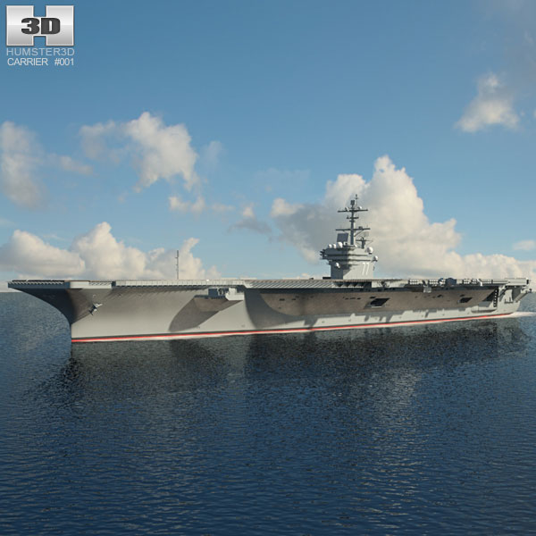 USS George H. W. Bush (CVN-77) 3D 모델 