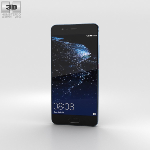 Huawei P10 Dazzling Blue 3D 모델 