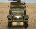 M3 Half-track 3Dモデル front view