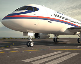 Sukhoi Superjet 100 3D model