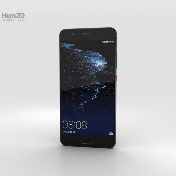 Huawei P10 Plus Graphite Black Modelo 3d