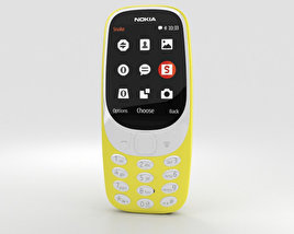Nokia 3310 (2017) Gelb 3D-Modell