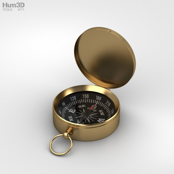 Kompass 3D-Modell