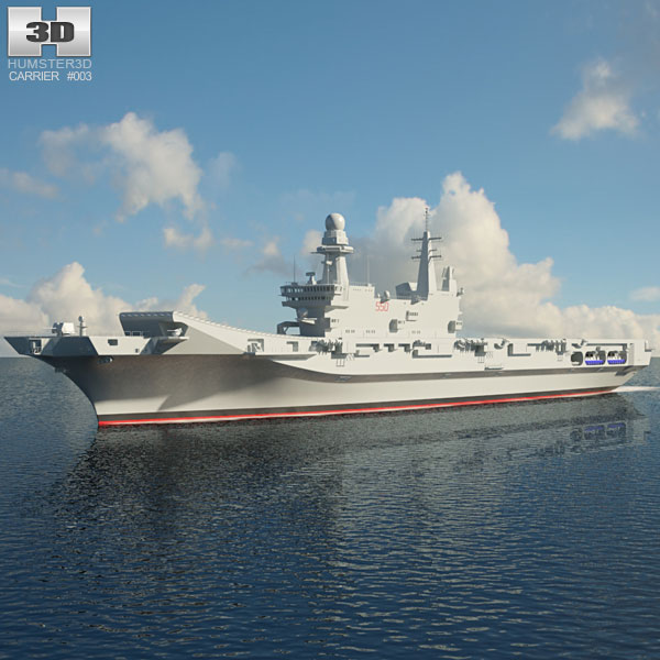 Cavour Porte-avions Modèle 3D