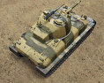 M4A1 Sherman 3d model top view
