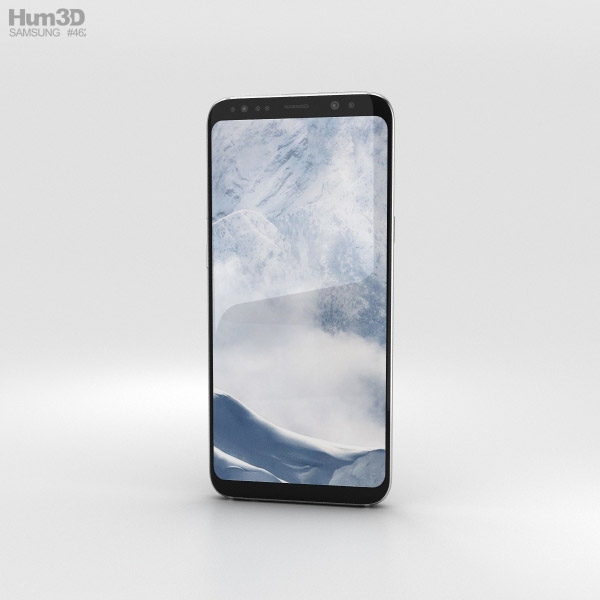 Samsung Galaxy S8 Plus Arctic Silver Modèle 3D