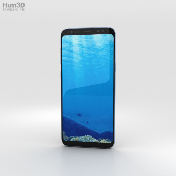 Samsung Galaxy S8 Plus Coral Blue 3D model