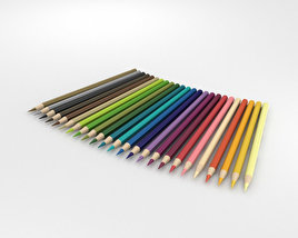 Colored Pencils 3D model