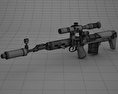 Снайперська гвинтівка укорочена 3D модель
