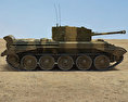 Cromwell tank 3d model side view