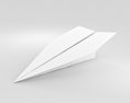 종이 비행기 3D 모델 