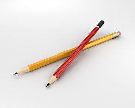 연필 3D 모델 