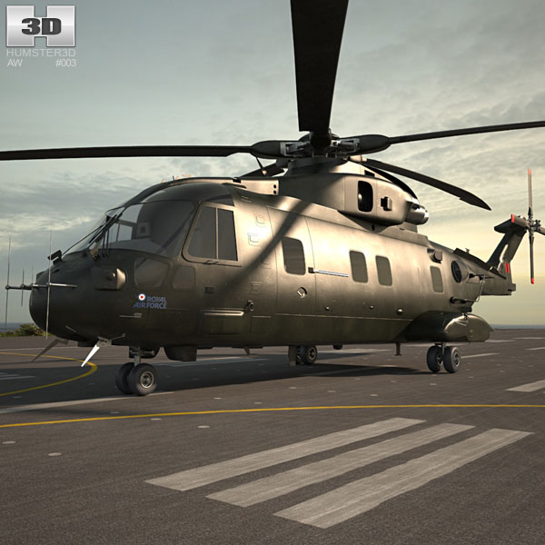 AgustaWestland AW101 Merlin 3D model