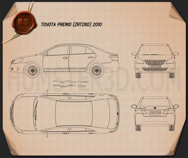 Toyota Premio 2010 Blueprint