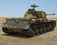 IS-2重型坦克 3D模型 后视图